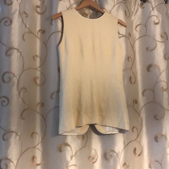 RARE Vintage Suanna button cream vest USA made - Picture 5 of 8